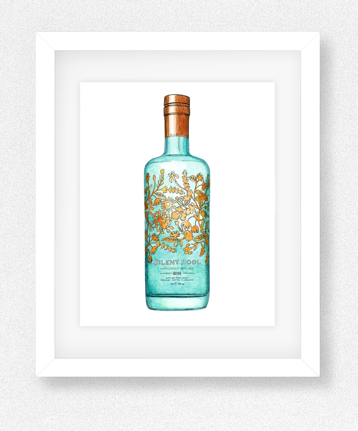 Silent Pool Gin Illustration