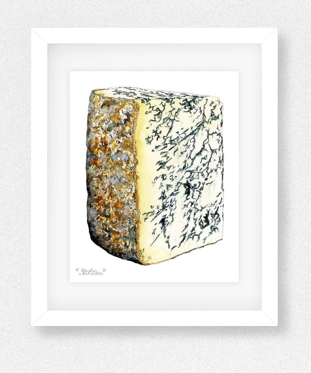 Stilton Cheese Illustration