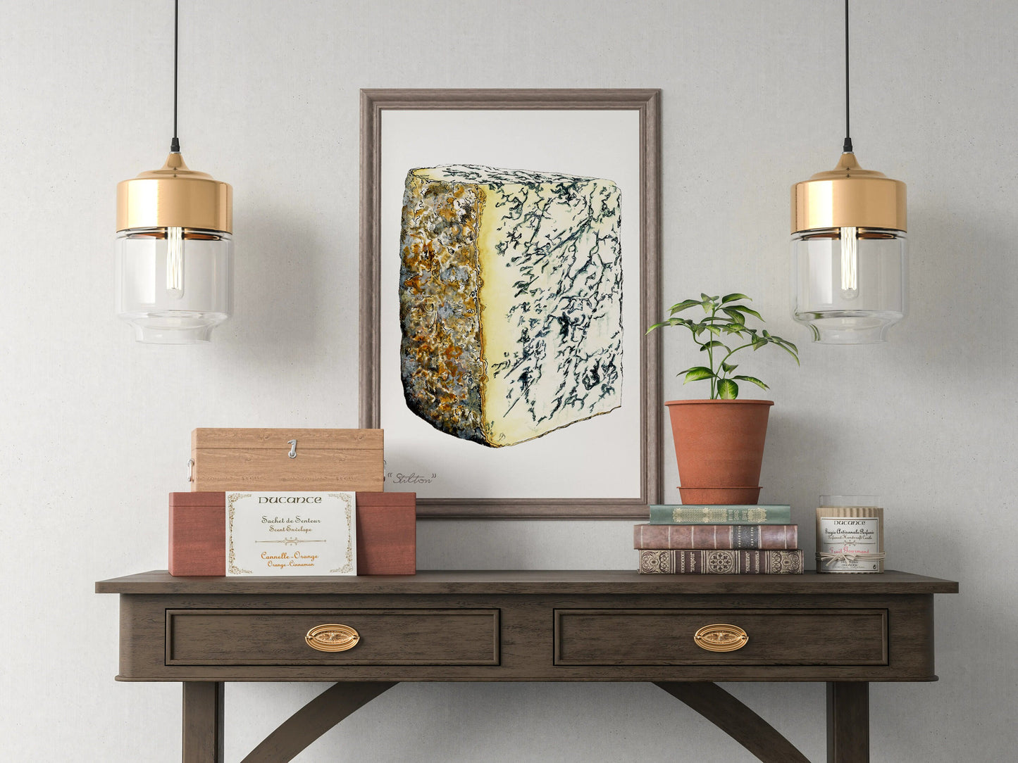 Stilton Cheese Illustration