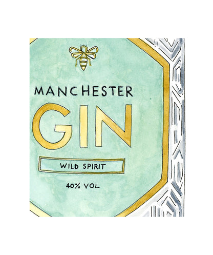 Set of Three Manchester Gin Prints