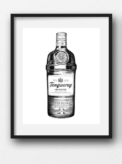 Tanqueray Gin Giclée Illustration