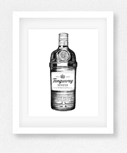 Tanqueray Gin Giclée Illustration