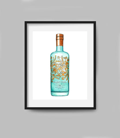 Silent Pool Gin Illustration