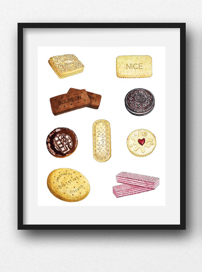 Tea Time Biscuit Illustration