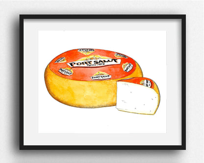 Port Salut Cheese Illustration