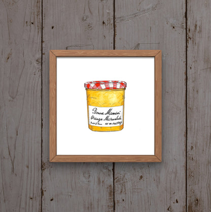 Bonne Maman Orange Marmalade Illustration