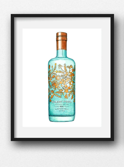 Silent Pool Gin Illustration