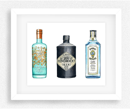 Gin Trio Illustration
