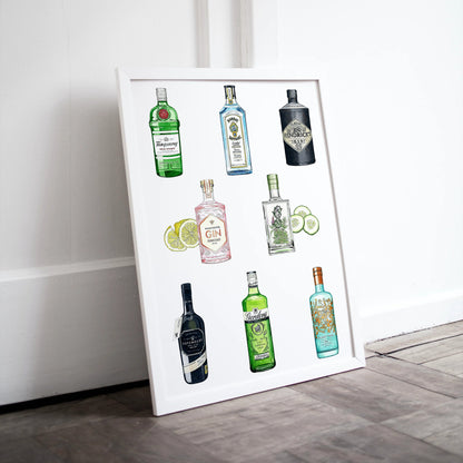 Favourite Gins Print