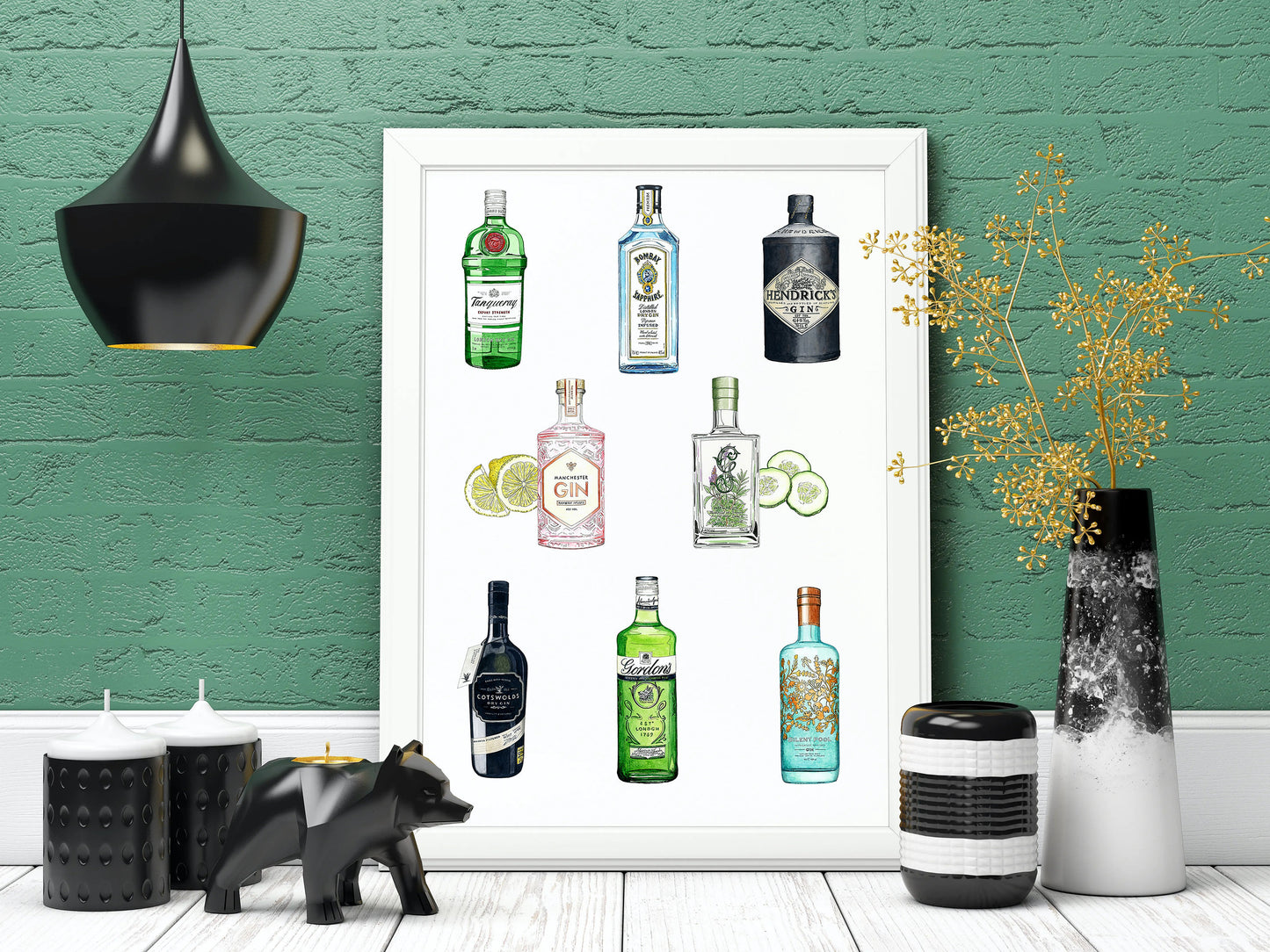 Favourite Gins Print