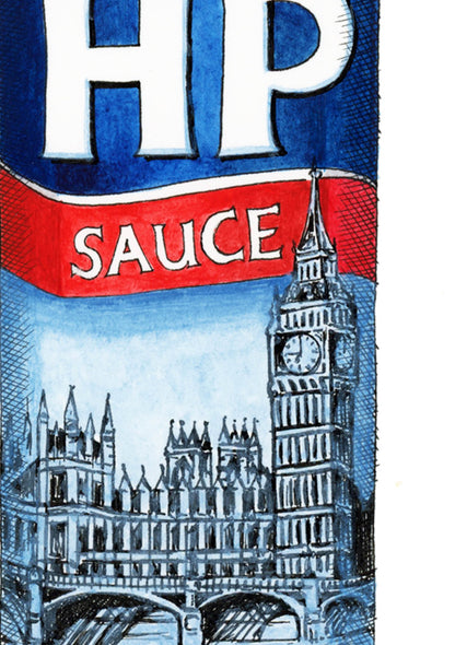 HP Sauce Illustration