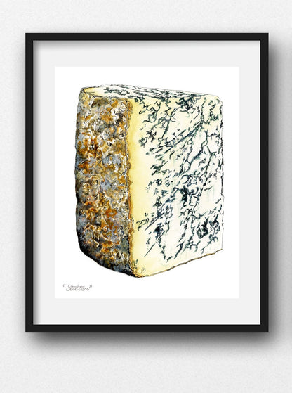 Stilton Cheese Illustration